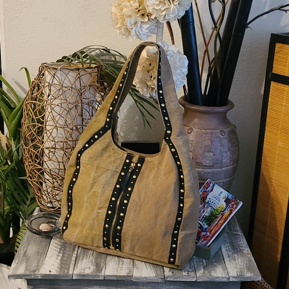 MONA B LARGE STUDS AND RIBBON MULTI HANDBAG - Picture 15 of 16